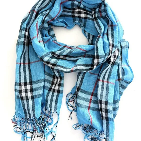 Lot of 2 Women's Shawls Blue Elegant Lightweight Large Wrap - Picture 4 of 12